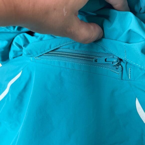 The North Face Jacket Women's SP Blue Full Zip Hooded Pockets HyVent Outdoors - Picture 15 of 15